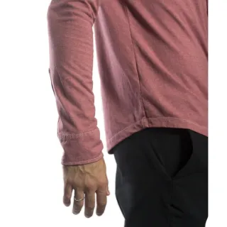 Camisa Slim Manga Longa Masculina Feita de Malha Sustentável - Bordô