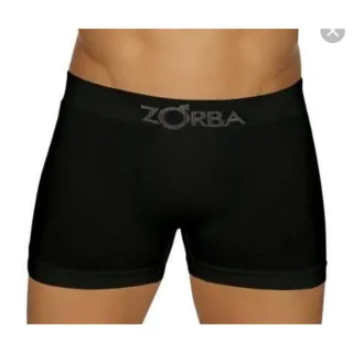 Cuecas Boxer Zorba Seamless Algodão - Kit 10 unidades - Preta,Bco,Cinza,Marinho,Outras