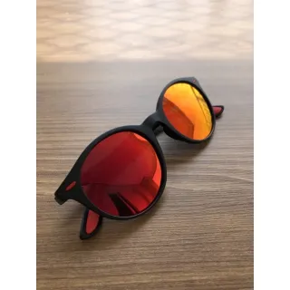Óculos de Sol Redondo Masculino Espanha em Acetato - Proteção UV/400 - Marrom