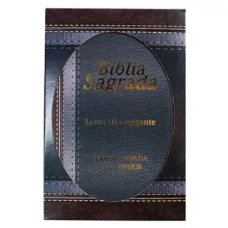 Letra Hipergigante - Bíblia Sagrada com Harpa e corinhos - Único