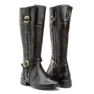 Bota Exclusiva Montaria Feminina Outono Inverno Dona Beja - Capuccino