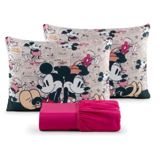 Poliéster Jogo de Lençol Casal Temático 3 Peças - Diversos - 11 VERMELHO