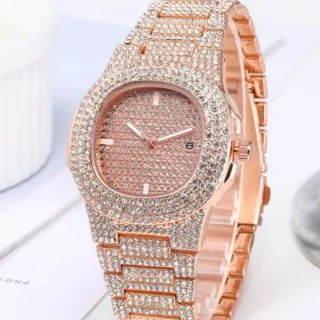 Lindo relógio analógico de luxo ICE DIAMANTE Hip Hop em promoção