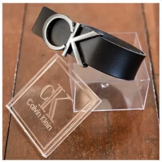 Envio Imediato: Cinto de Couro com Fivela em Metal Preta ou Prata - Várias Marcas - HB