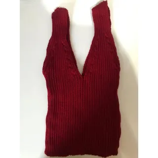 Moda Tricot Blusa Cropped Regata - BRANCA VESTE PP AO M