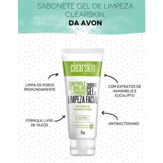 Limpeza Profunda Sabonete Facial Esfoliante Clearskin Avon 60g - Único