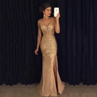 Muito brilho, vestido de festa madrinha casamento - Preto