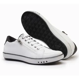 Sapatenis Masculino Couro Marrom Anti Stress Conforto Zipper Lateral - gelo