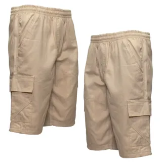 Bermuda Cargo Elástico Masculina - Brin Bermudas Masculinas - Azul-marinho