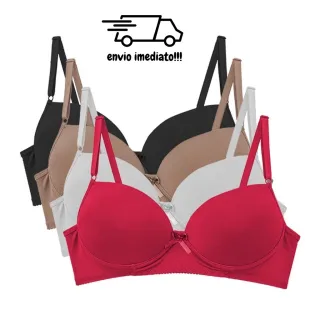 Sutiã Confortável em Microfibra com Bojo - Soutien Lingerie - SORTIDAS- sem escolha