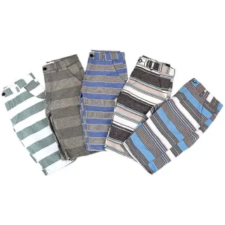 Envio rápido de kit com 4 bermudas masculinas listradas baratas - 40