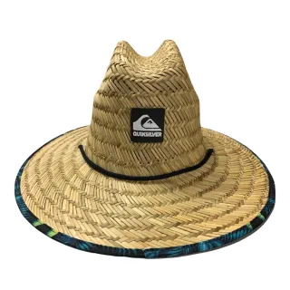 Pronta entrega! Chapéu surf de palha natural com estampa exclusiva da quik, várias cores. Aproveite a promoção! - Laranja preta