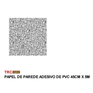 Decoração Adesivo Pvc 5 Metros x 45 cm - Sala, Cozinha, Quarto, Banheiro - TRC8485