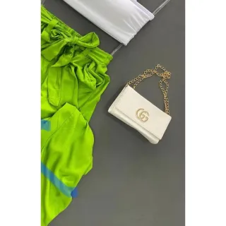 Lançamento Bolsa Feminina GG Alça Corrente - Blogueirinha - Preto