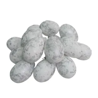 Decoração Festiva - Pacote com 18 Ovos Brilhantes Coloridos de Páscoa - Dourado - CZ6385