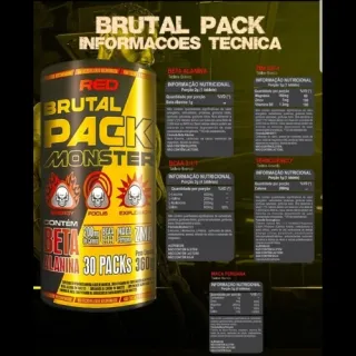 30 Packs Monster Brutal - Red Series - Único