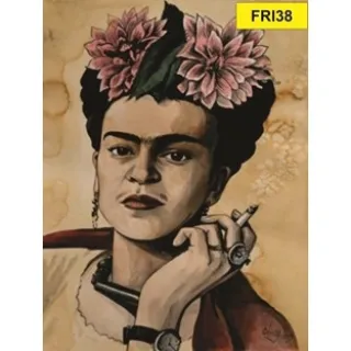 Placa 21 a 40 Frida Kahlo Decorativa - FRI30