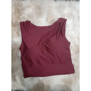 Super lançamento Cropeed Bebeca com Detalhe Transversal e Bojo - Verde