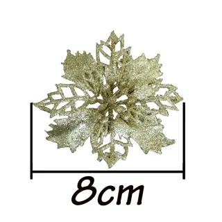 Presente de Ano Novo - Árvore de Natal Artificial com Glitter (10 peças) - Royal Blue