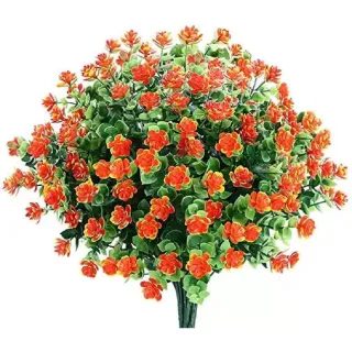 Buque de Flores Artificiais para Decoração - 21 Florzinhas MT-1111-3 - Roxo kit com 2