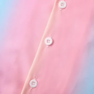 Camiseta Slim Fit Listrada Gradiente Gola Manga Curta Abotoar - Verão Havaiano Casual - Listras Degradê