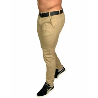 Calça Sarja Masculina Slim Lycra Elastano - Confortável e Estilosa - CALÇA SARJA Brim Azul MARINHO