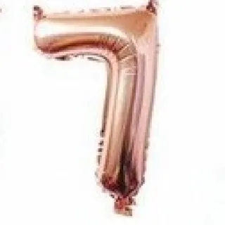 Decoração Balão Metalizada Rose Gold Número 18 - 45cm - 5