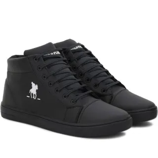 Sapatênis Polo Plus masculino original cano alto - Black