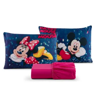 Poliéster Jogo de Lençol Casal Temático 3 Peças - Diversos - 11 VERMELHO