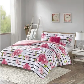 Edredom Casal Queen Estampado Super Macio - Kit 2,40m X 2,00m - Floral