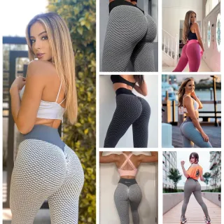 Cintura Alta Feminina Leggings Fitness Esportes Sexy - Levanta Bumbum - Green