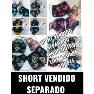 Roupas de banho femininas M ao G1 com estampa de flores - Saída de praia evangélica em suplex - rosa e preto