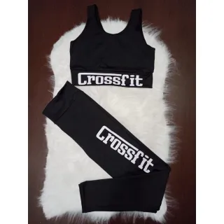 Conjunto Legging + Top Academia Moda Feminina - Cinza