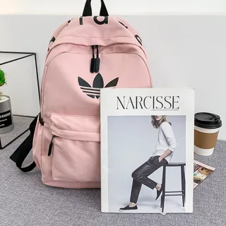 Mochila Escolar Unissexo Feminina com Estampa de Trevo - Ideal para Meninos e Meninas - Azul