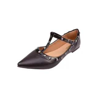 Moda Namoratta Sapatilha Feminina Spikes Bico Fino - Rosa