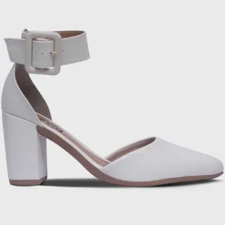 Sandália Moda-29.08 Salto Bloco Scarpin Sapato Grosso - Pink