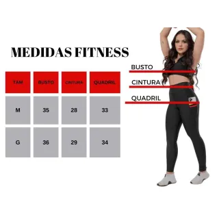 Calça legging feminina cintura alta Suplex com bolso celular - Conjunto top academia fitness - Conjunto preto sem bolso