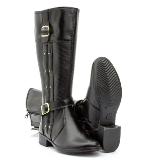 Bota Exclusiva Montaria Feminina Outono Inverno Dona Beja - Capuccino