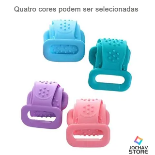 Escova de Silicone para Esfoliação Corporal - Envio Imediato - Cor Aleatória