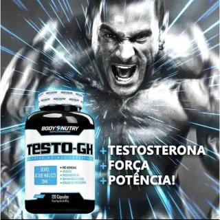 Body Nutry Testo-Gh Suplemento - Pote com 120 cápsulas - Refil 30 Cápsulas