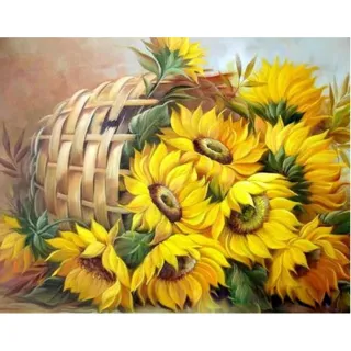 Quadro Tela Diy Kit Pintura Em Números Terapêutica - Tinta Acrílica, Pincel - 19 - Quatro estações