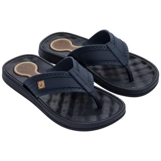 Confortável Chinelo Masculino Cartago Egeu ll com Massageador - Cinza/Preto