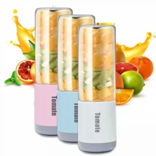 Tomate Maz-007: Mini Liquidificador Portátil Vidro 6 Lâminas - Rosa