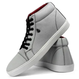 Sapatenis Casual Médio Masculino Cano-Alto - Vermelho