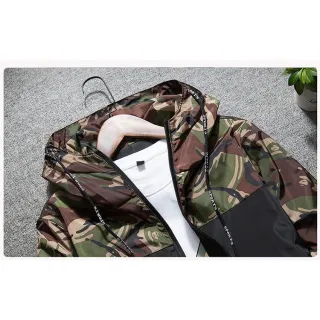 Jaquetas Impermeáveis Masculinas Camuflagem Primavera/Outono - Raryel - Vermelho