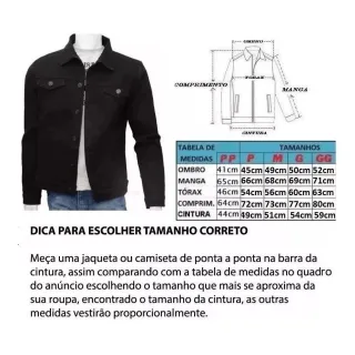 Streetwear Masculino: Jaqueta Jeans Tradicional - Preta