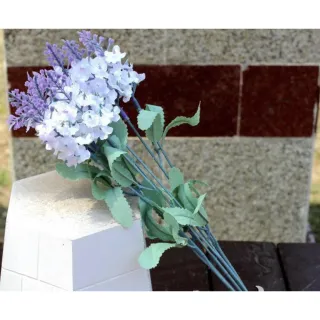 Decoração com 5 galhos de buquê de lavanda - Lilás