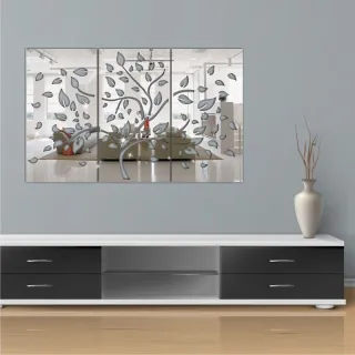 Sala Quarto Espelho Decorativo Árvore Primavera Em Acrílico - Único