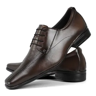 Touroboots - Kit Sapato Social Masculino com Relógio, Cinto e Carteira - Preto