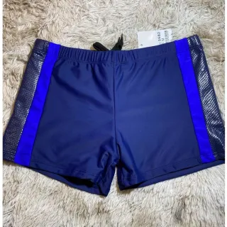 Short de praia masculino/Sunga masculina - PRETO COM LISTRA BRANCA
